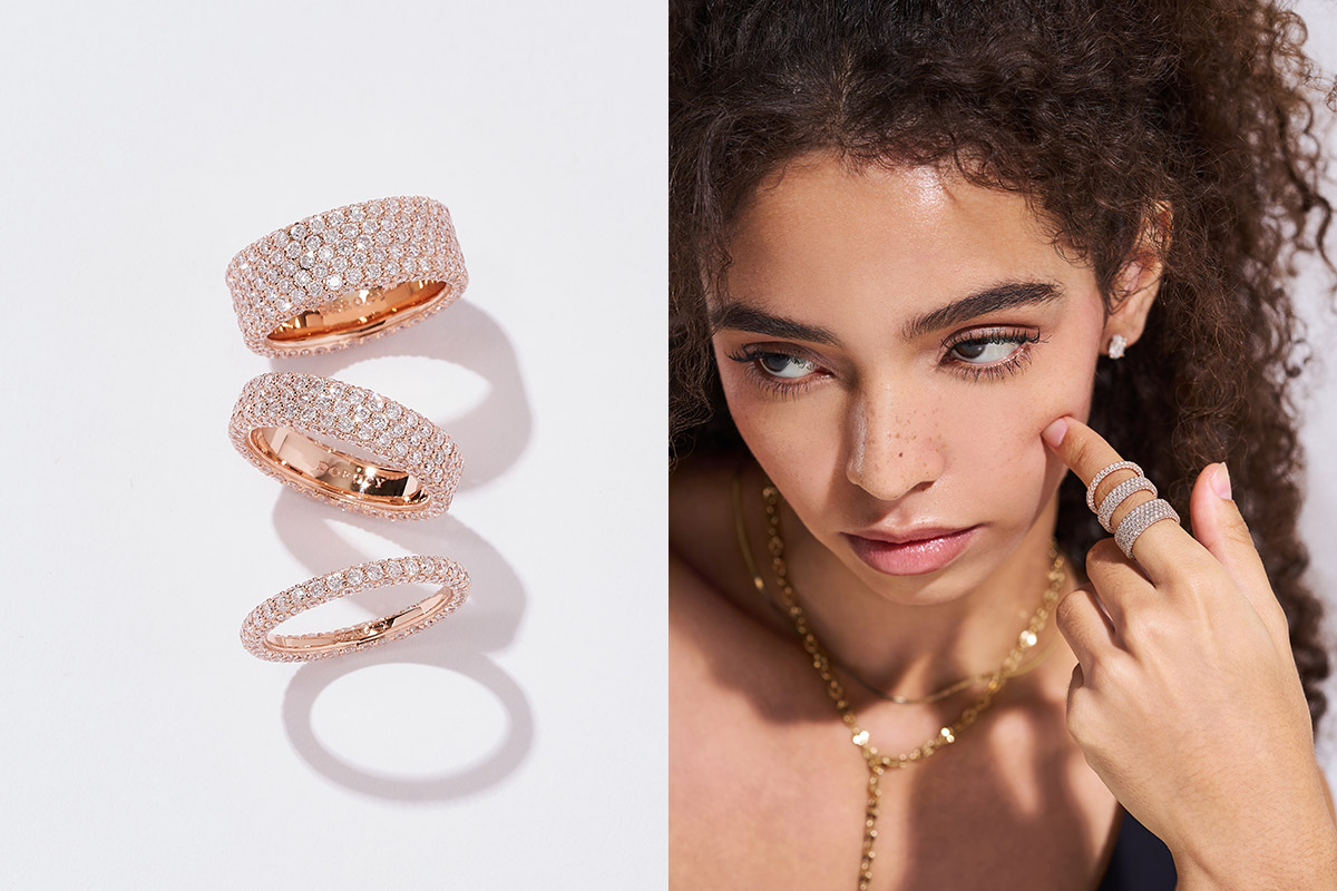 도로시, 정교한 파베 세팅 기술로 완성한 ‘브릴 랩 다이아몬드 파베 반지’ 출시 3-Image